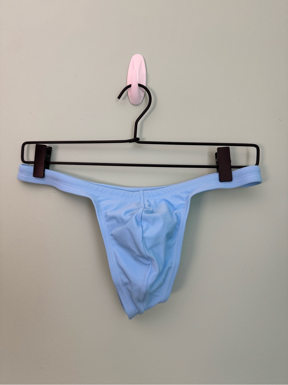 Men's BANG! Miami Swim Thong in Light Blue - Size Medium (31-32)